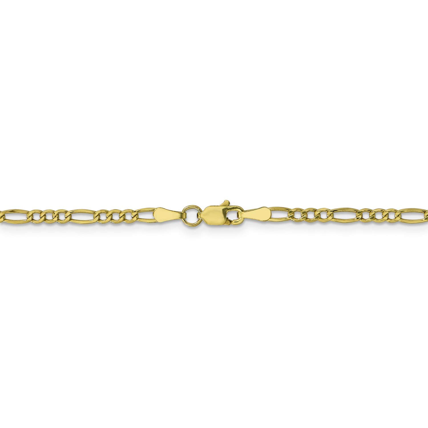 10K Yellow Gold Lightweight Figaro Chain Necklace or Bracelet for Men & Women - Elegant Layering Jewelry for Everyday Wear, Gifts & Special Occasions