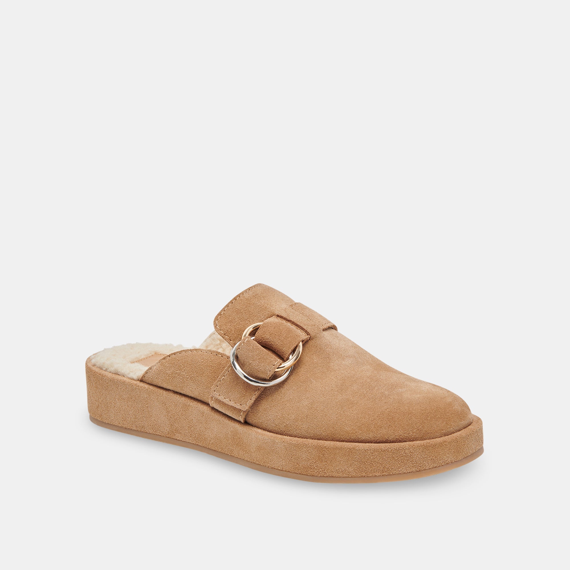 ASTOR PLUSH FLATS - Women's Comfortable Desert Suede Slip-On Shoes for Casual Wear, Work & Travel - Soft & Lightweight Walking Shoes for Everyday Use
