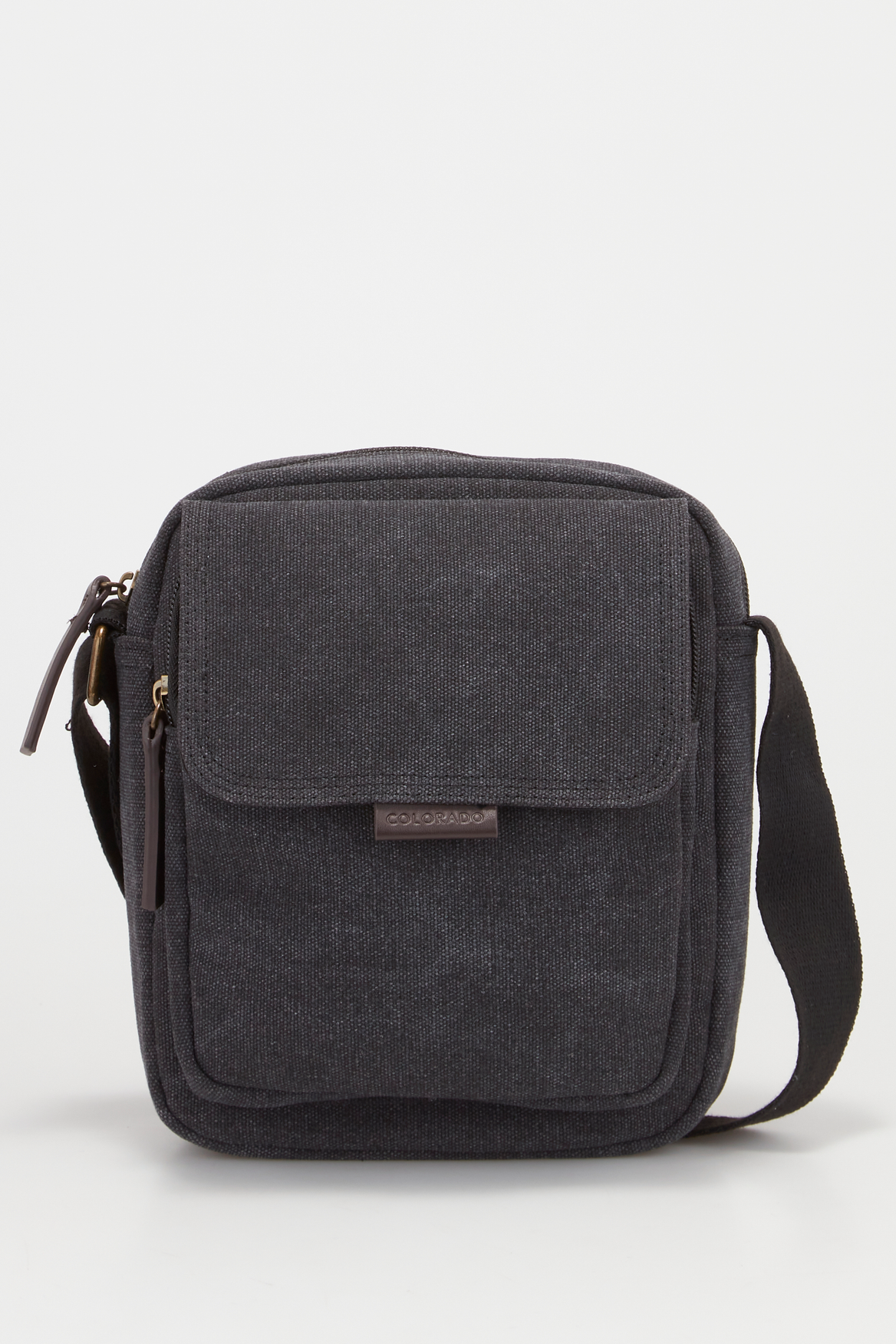 Stylish Mini Crossbody Bag - Genuine Leather Trim & Durable Canvas - Perfect for Everyday Use, Travel & Date Nights