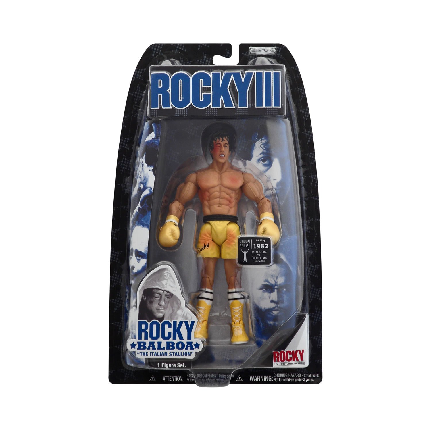 Rocky III First Match vs. Clubber Lang Boxing Shorts - Yellow Training & Fight Gear for Boxing Fans & Collectors