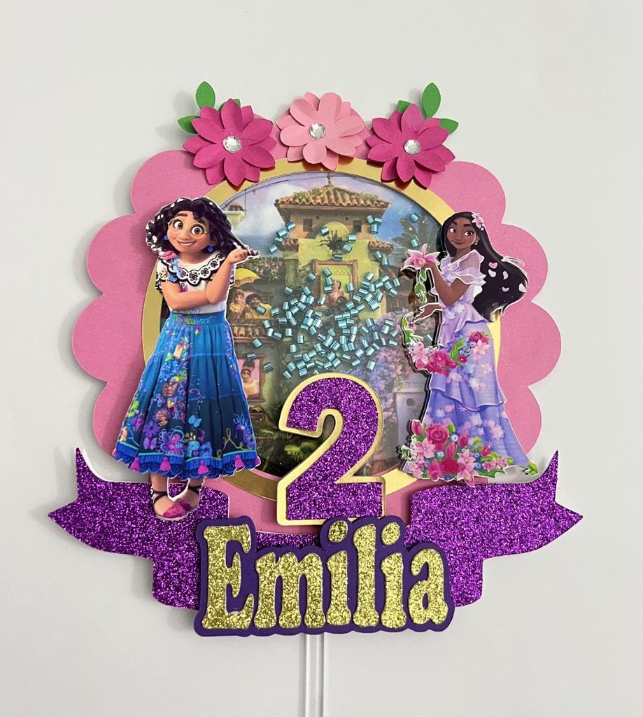 Encanto Disney Movie Inspired Cake Topper - Perfect for Birthday Cakes, Wedding Cakes, and Special Celebration Desserts