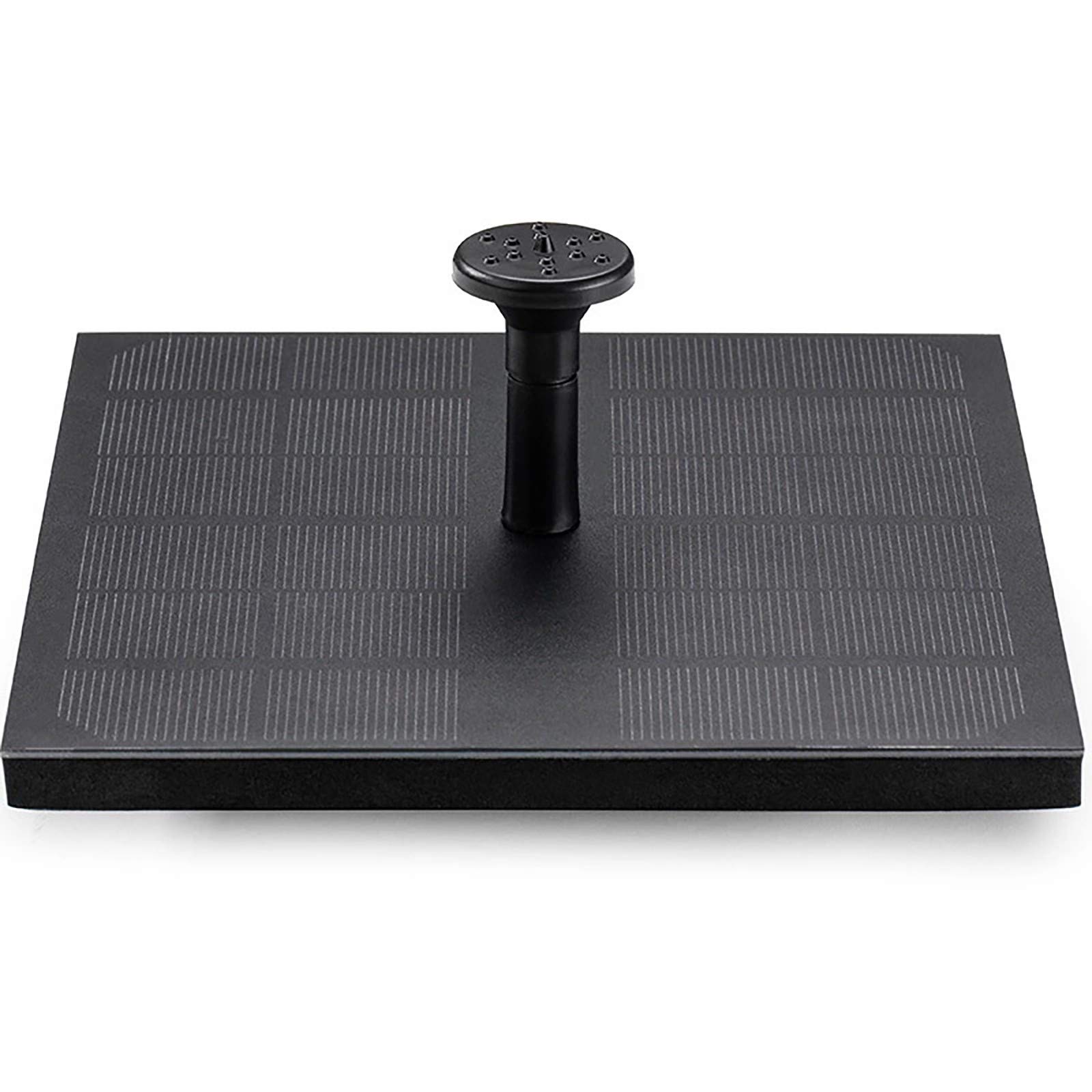 Solar Powered Square Fountain Pump for Bird Baths, Ponds, Pools & Aquariums - Outdoor Water Feature for Garden, Patio & Backyard Decor