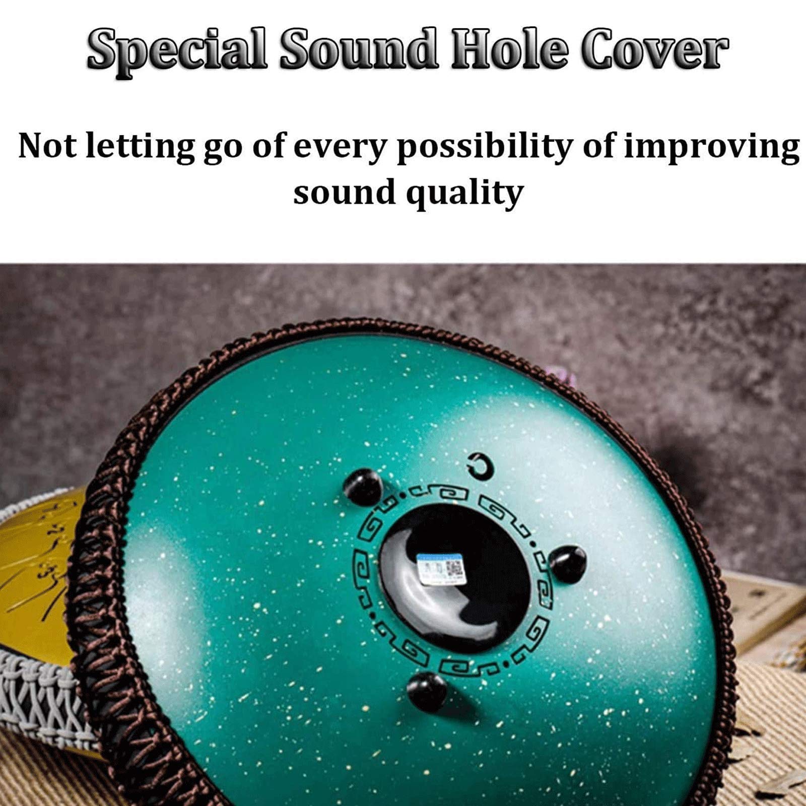 14 Inch 15 Note Steel Tongue Drum - Chakra Tank Handpan Drum Set with Carry Bag | Professional Percussion Instrument for Music Therapy, Yoga Meditation & Live Performances