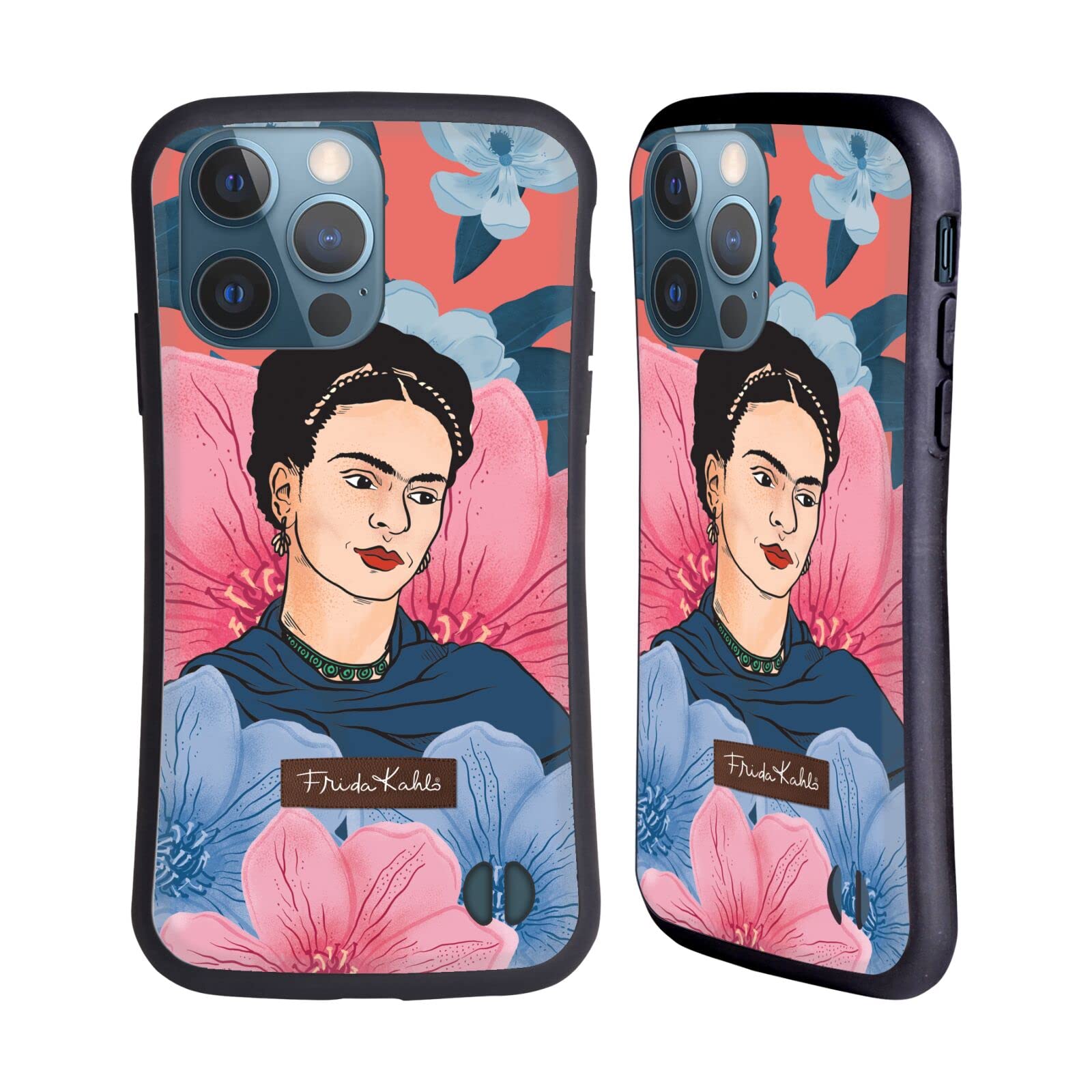 Officially Licensed Frida Kahlo Floral Portrait iPhone 13 Pro Case | Durable 3 Hybrid Protective Cover for Apple iPhone 13 Pro | Perfect for Art Lovers, Gift Giving & Everyday Use