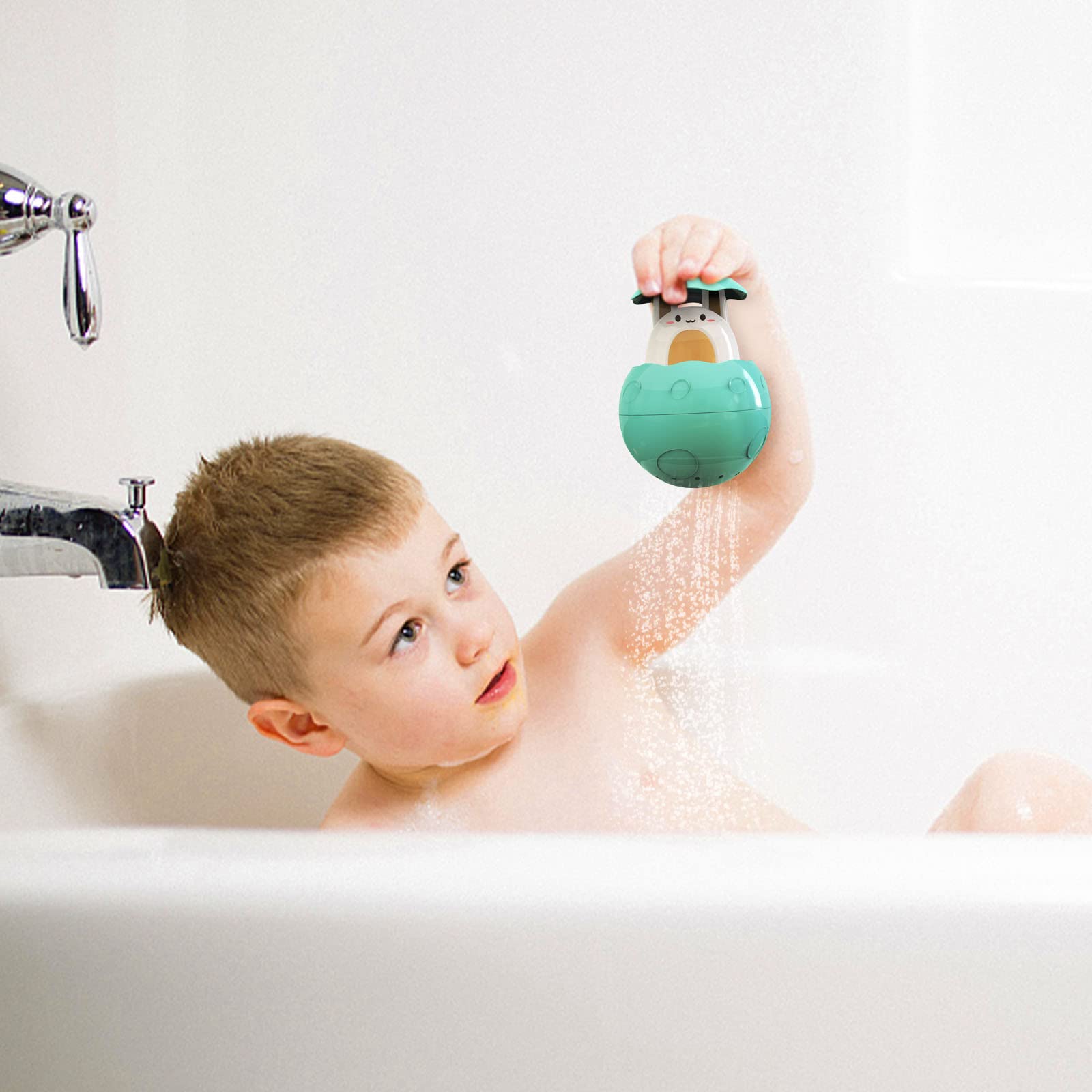 **Birdeem Baby Bath Toys - Squirting Eggs for Toddlers, Eco-Friendly Bathtub Toys with Spray & Sprinkle Water Fun, Safe for Kids (Green) - Perfect for Bath Time Play & Sensory Development**