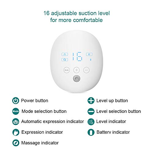 Silent Wearable Electric Breast Pump - Hands-Free Double Automatic Breast Pump with USB Rechargeable, Hospital Grade BPA-Free Materials - Perfect for Nursing Moms at Work, Travel or Home Use