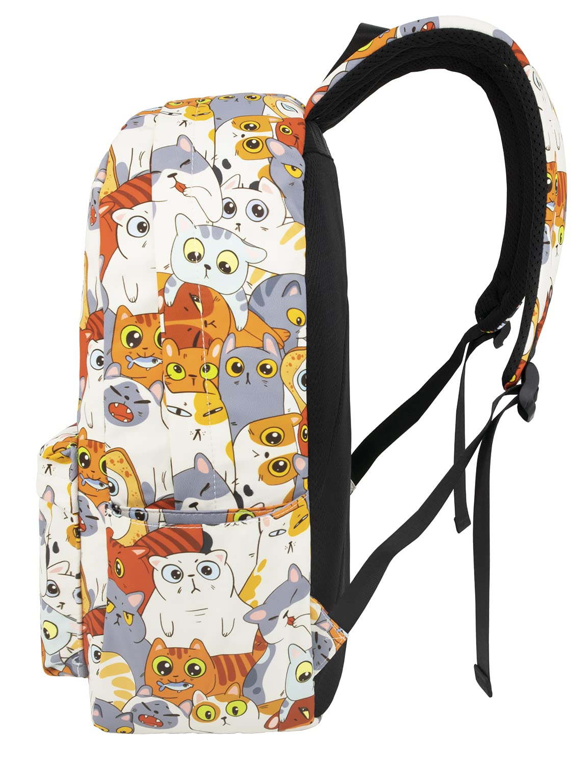 Cute Cat Backpack for Girls & Boys - Waterproof School Bookbag for Teens, Kids, College & High School Students - Laptop Backpack for Travel & Daily Use