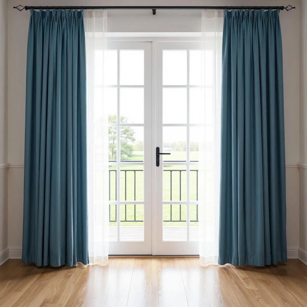 Amari Velvet Soundproof Blackout Custom Curtains - Thermal Insulated Window Drapes for Bedroom, Living Room & Home Theater Noise Reduction