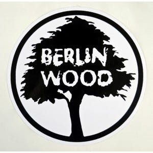 Berlinwood Logo Sticker - Premium Skateboard & Longboard Decals - Perfect for Customizing Boards, Laptops, and Water Bottles - Great for Skateboarders and Street Style Enthusiasts