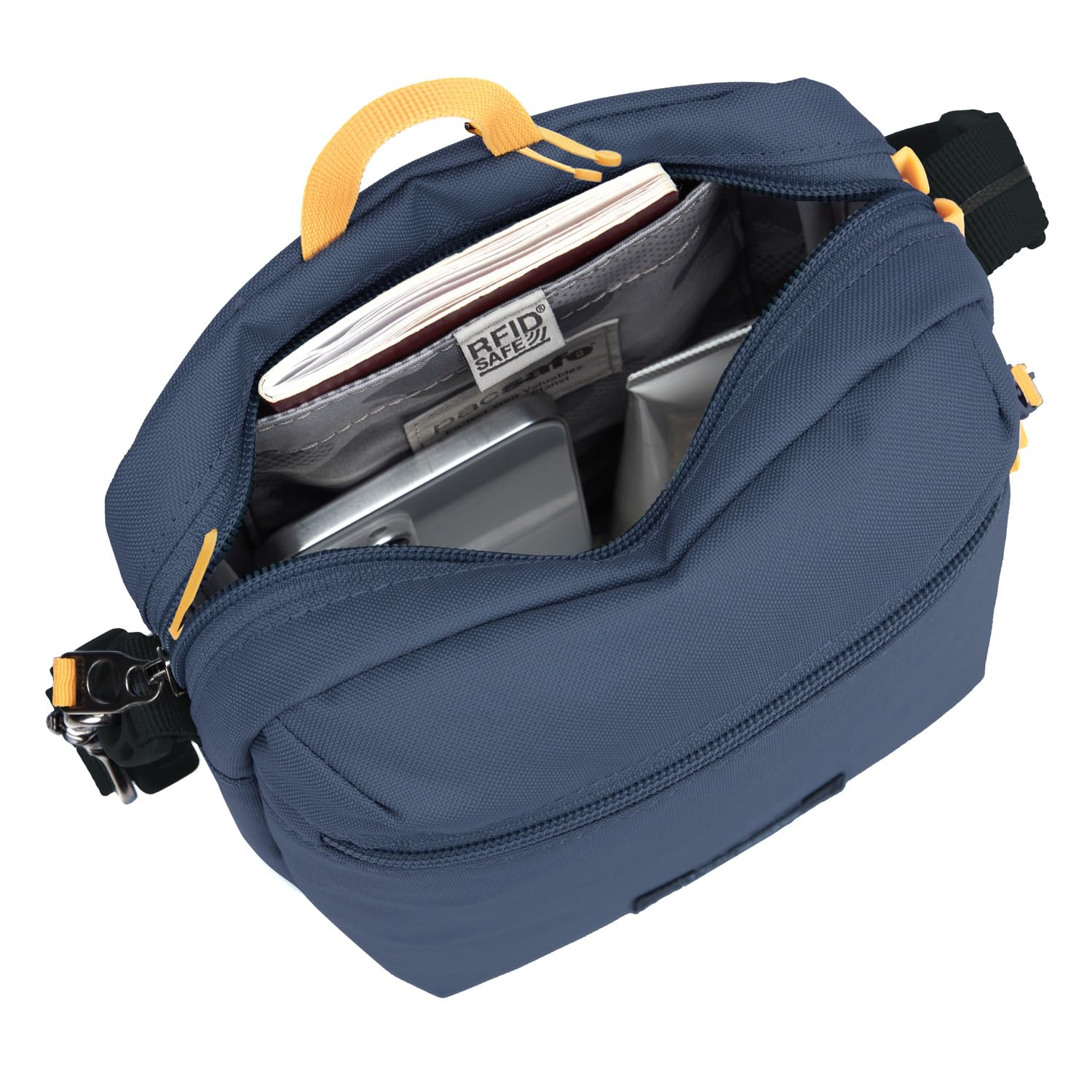 Pacsafe Go Anti-Theft Crossbody Bag - Secure Travel Purse for Women & Men - RFID Blocking, Slashproof Straps - Perfect for Festivals, Travel & Daily Use