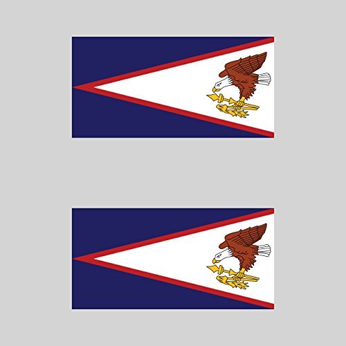 Samoa Flag Car Magnets - 2 Pack Vinyl Bumper Stickers for Cars, Trucks & Metal Surfaces | Proudly Display Your Samoan Heritage on Vehicles, Fridges & Office Lockers