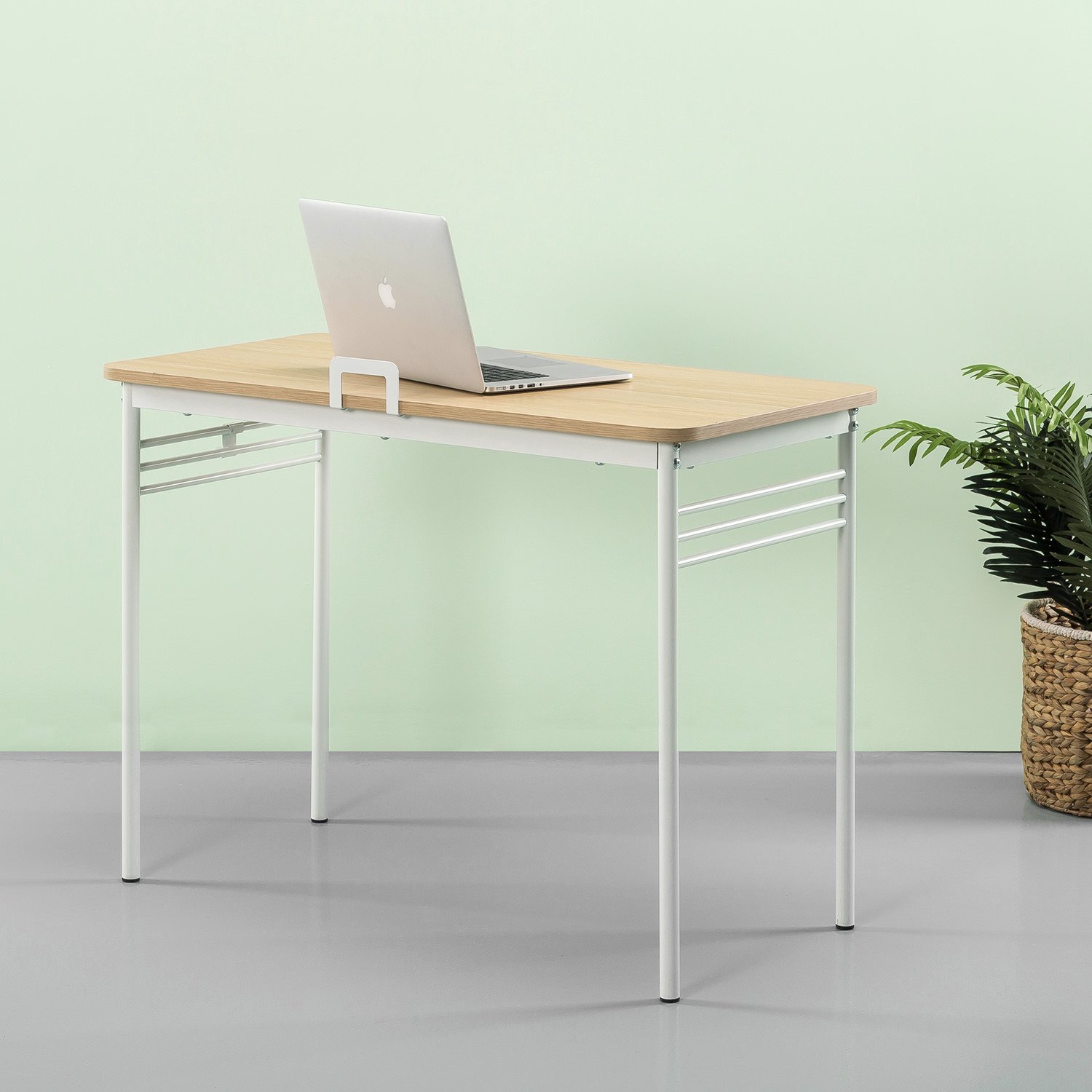 ZINUS Cream Retro Office Desk for Home & Workspace