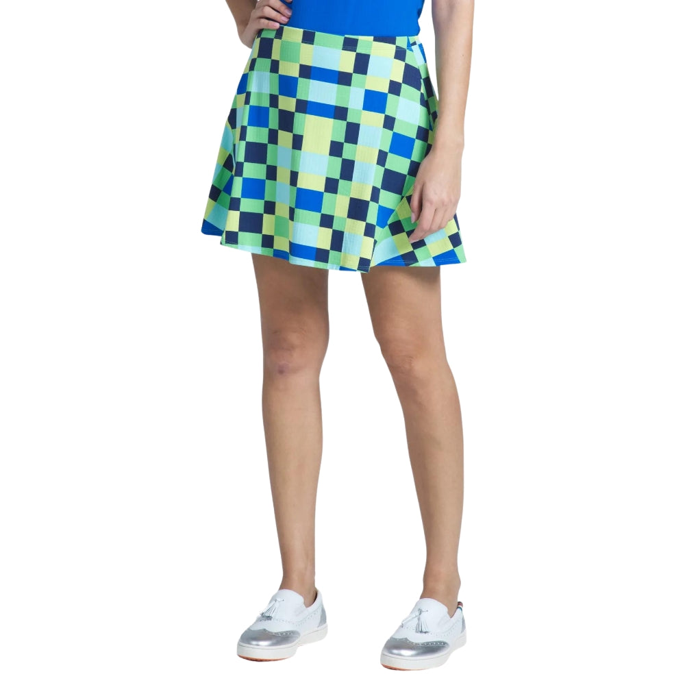 IBKUL 2023 Women's Annalise Swing Skort - Stretchy Tennis Skirt with Built-in Shorts for Golf, Running & Yoga - Comfortable Athletic Skirt for Women