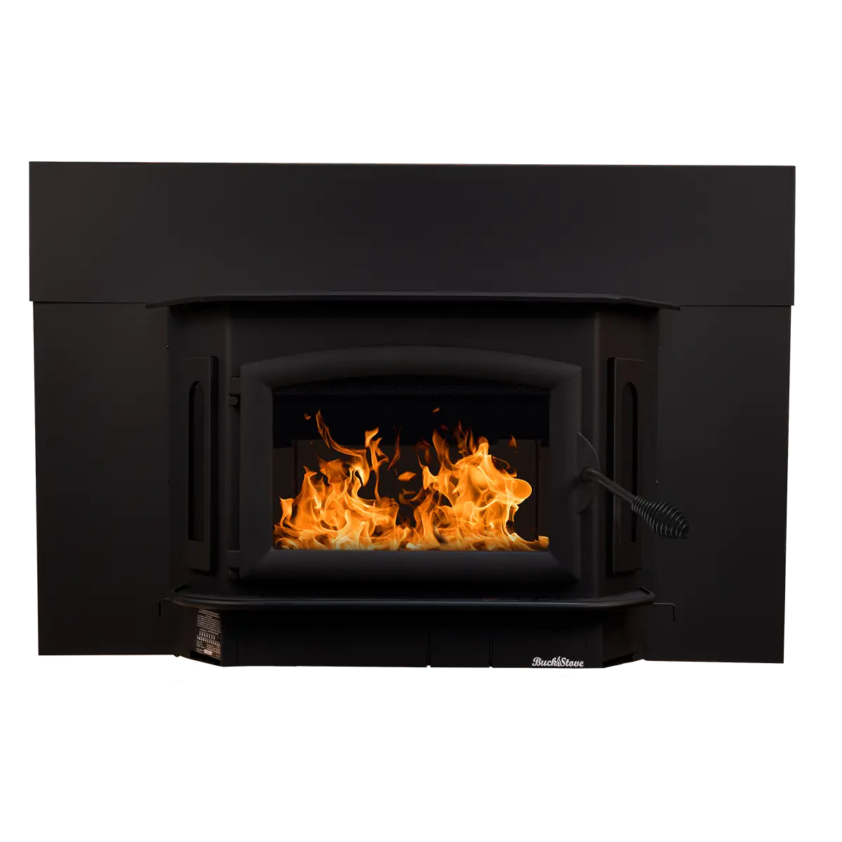 Buck Stove Model 81 Non-Catalytic Wood Burning Fireplace Insert with Heat-Activated Blower - Efficient Home Heating for Living Rooms & Cabins