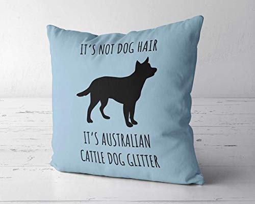 Australian Cattle Dog Glitter Pillow Cover - Heeler Dog Decor for Home, Perfect Gift for Australian Cattle Dog Moms & Lovers - Great for Living Room, Bedroom, or Dog-Themed Decor