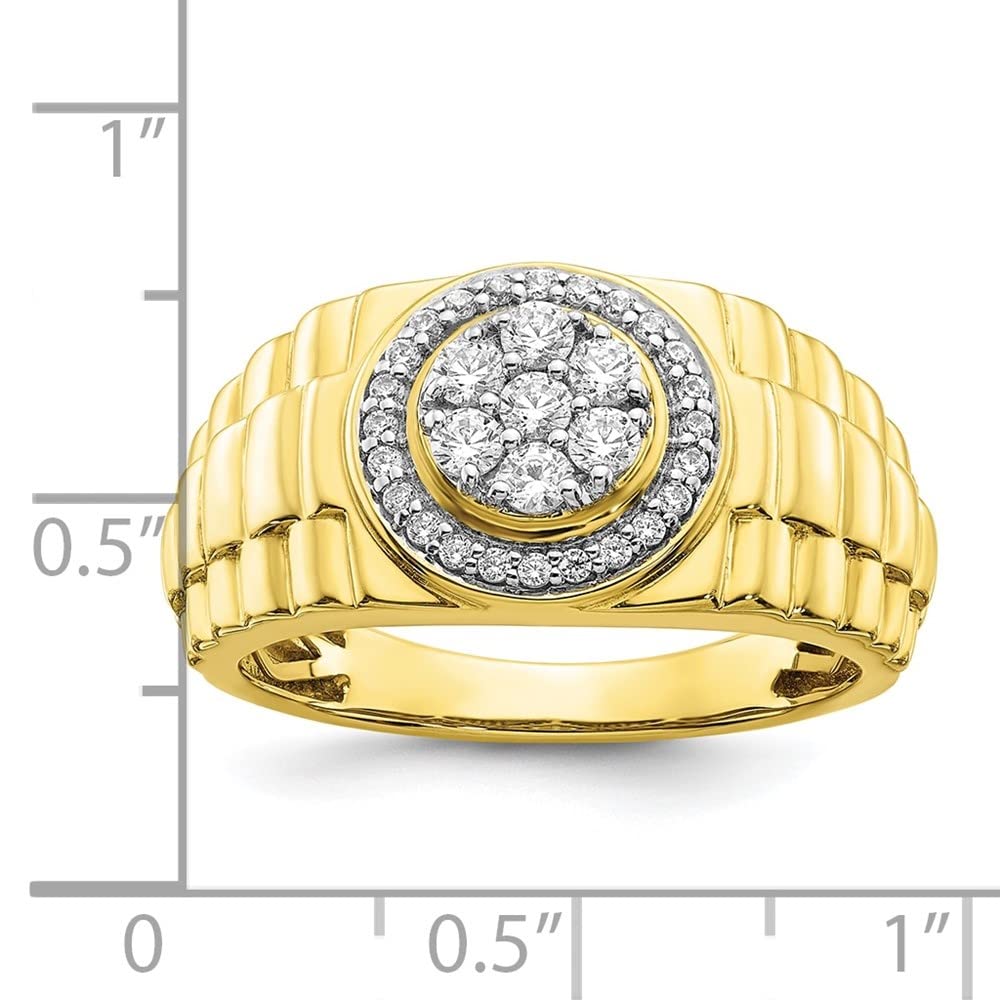 10K Yellow Gold Lab-Grown Diamond Engagement Ring for Women - Wedding Band, Promise Ring, Anniversary Gift - Perfect for Proposals, Bridal Sets & Special Occasions