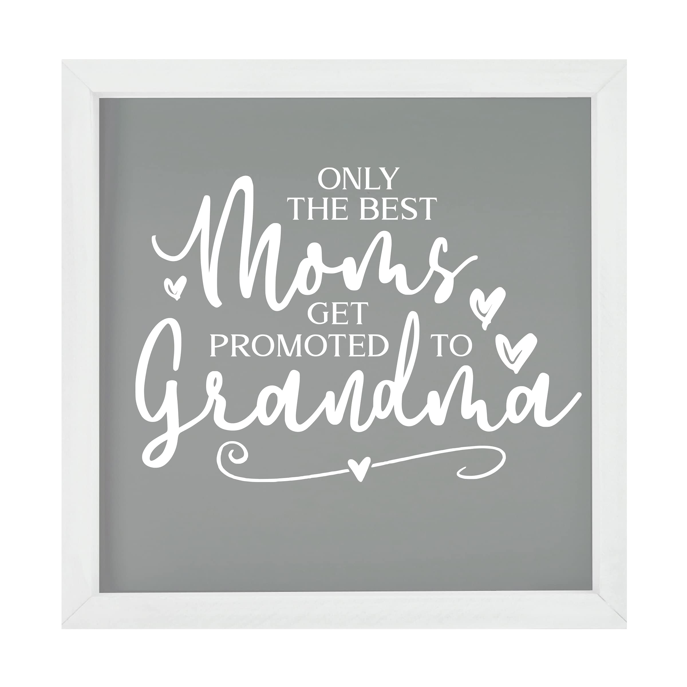 LifeSong Milestones Custom Inspirational Wooden Wall Art - 7x7 Framed Shadow Box with Funny Modern Quotes - Perfect Gift for Best Moms (Ivory) - Home Decor, Office Inspiration, Nursery Wall Art