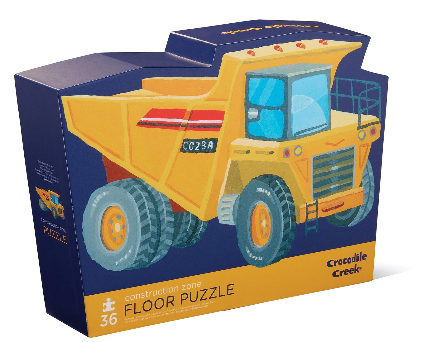 Classic 36-Piece Construction Zone Floor Puzzle for Kids – Fun Educational Toy for Toddlers & Preschoolers | Perfect for Playrooms, Daycares & Family Game Nights