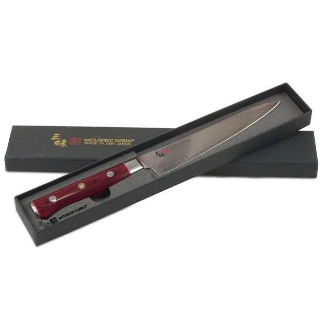 Premium Zanmai Damascus Flame Petty Utility Knife - Japanese High Carbon Steel Blade for Precision Cutting - Perfect for Kitchen, Camping & Outdoor Adventures