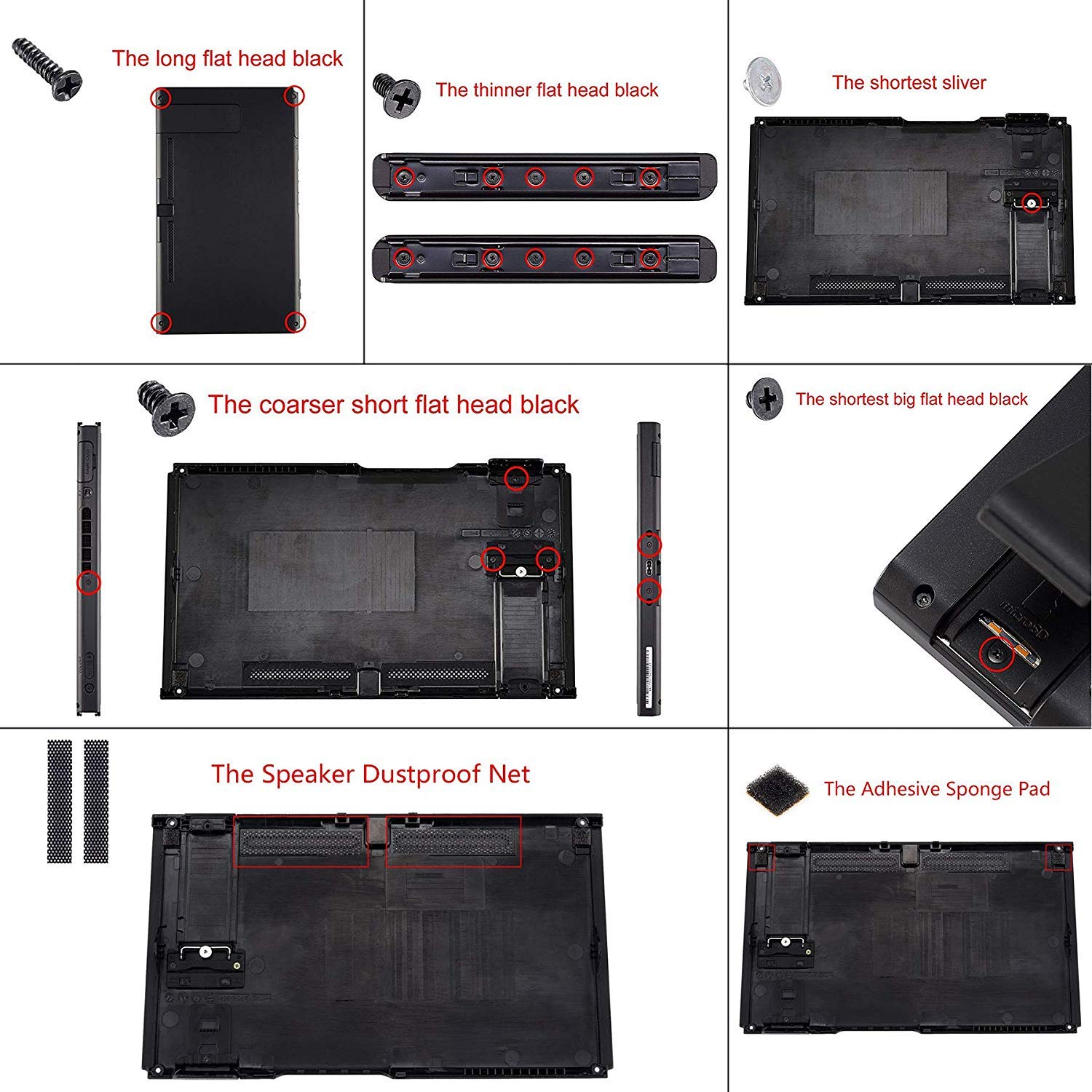 eXtremeRate Full Replacement Case for Nintendo Switch Joy-Con & Console - DIY Custom Shell, Buttons, Back Cover & Kickstand Set - Transparent Green - Perfect for Gaming, Modding & Personalization