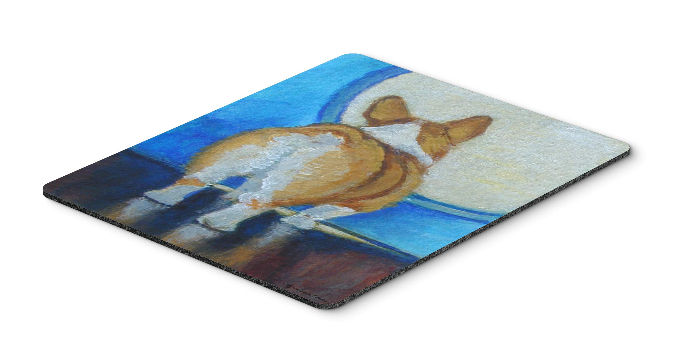 Caroline's Treasures 7426MP Corgi Butt Mouse Pad - Large Washable Non-Slip Desk Mat for Home Office, Gaming & Computer Work | Cute Dog Design Hot Pad & Trivet for Kitchen Use