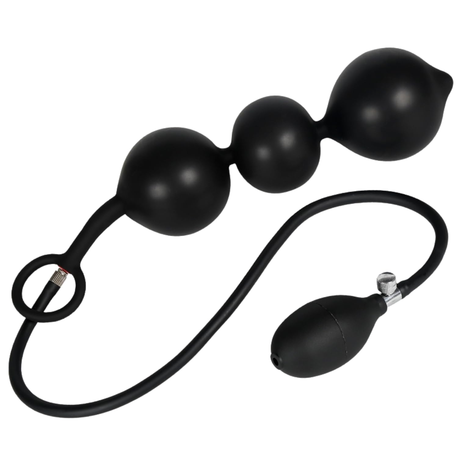 Inflatable Silicone Anal Beads with Air Pump - Detachable & Adjustable Size Adult Sex Toy for Couples & Solo Play - Perfect for Beginners & Advanced Users - Enhance Intimacy & Pleasure in the Bedroom