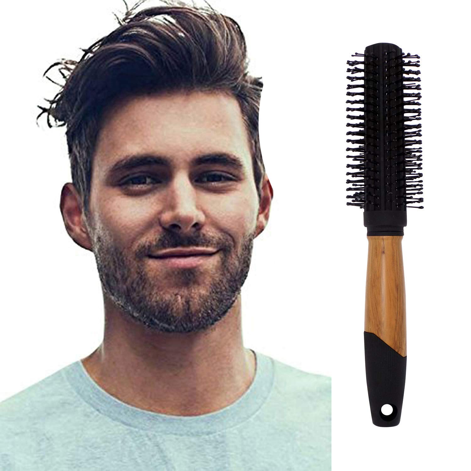Professional Salon Hair Brush for Men - 35g Multicolor Styling Brush for Thick & Thin Hair - Perfect for Home & Salon Use - Pack of 1