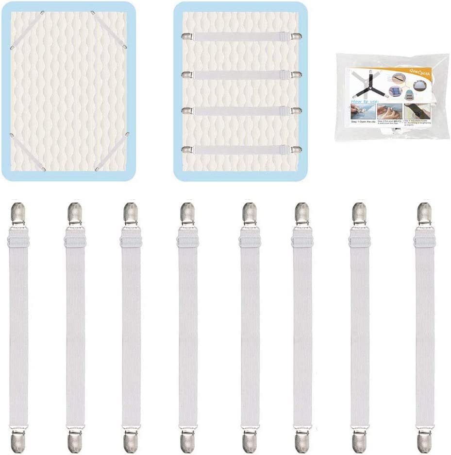 8pcs White