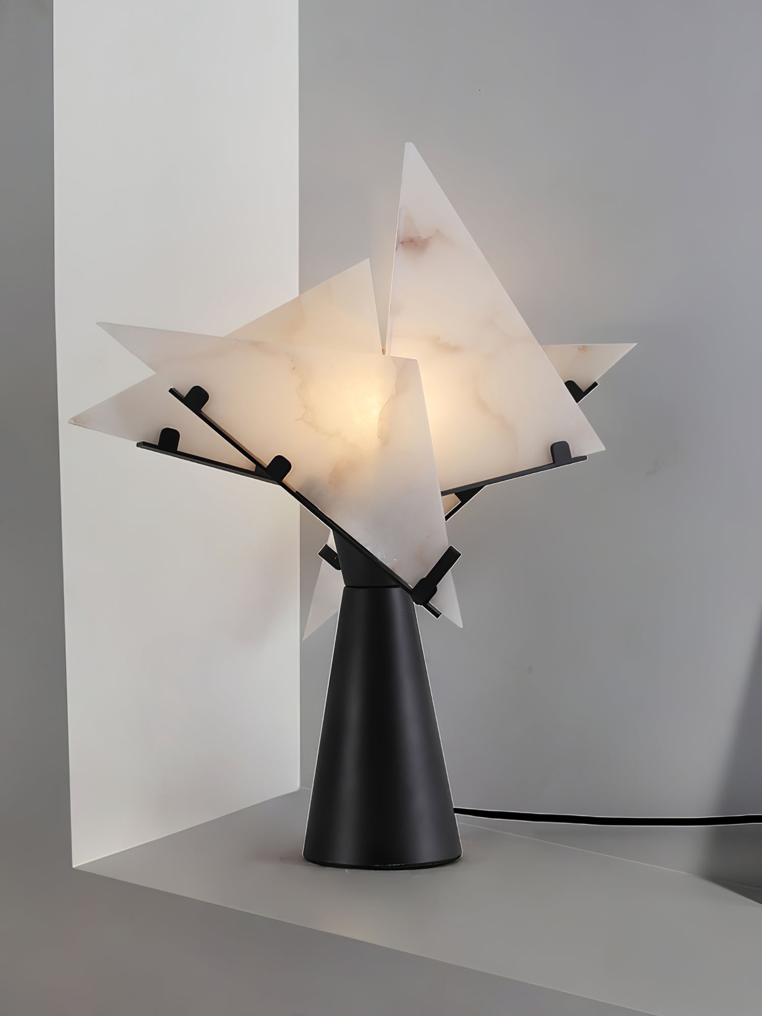 Pierre Chareau Style Modern Table Lamp - Adjustable LED Desk Light for Home Office, Bedroom & Living Room Decor - Perfect for Reading, Working & Ambient Lighting
