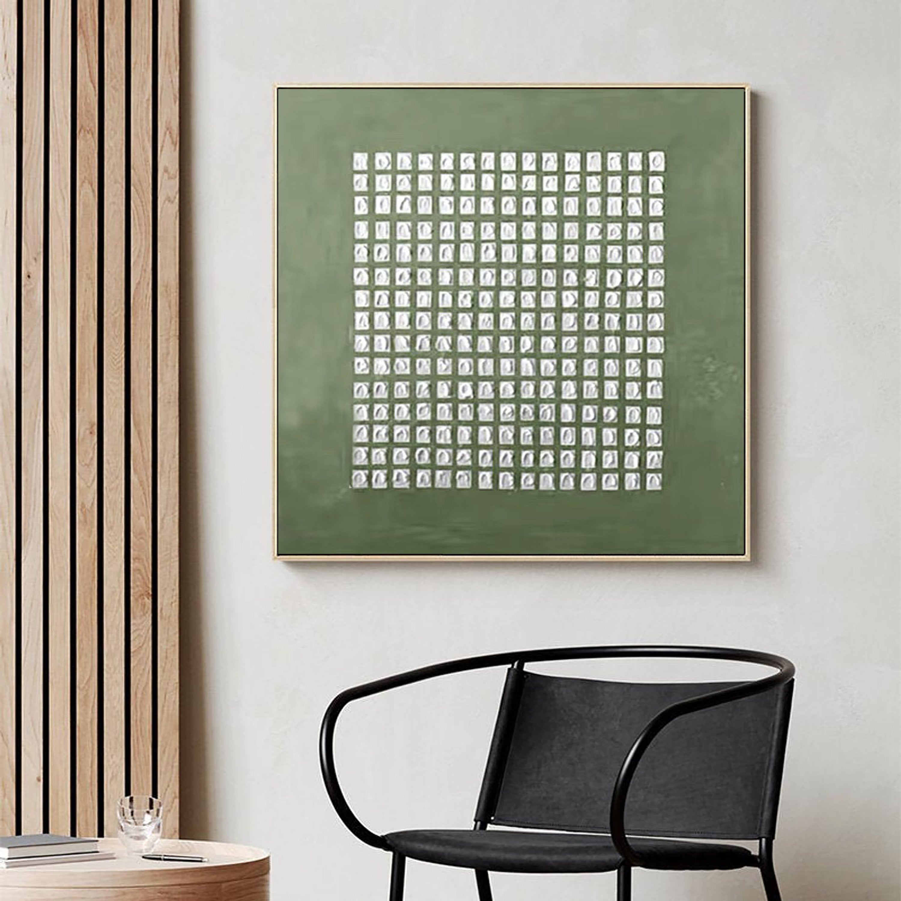 Blue & Green Abstract Wall Art Print #BG014 - Modern Home Decor for Living Room, Bedroom & Office