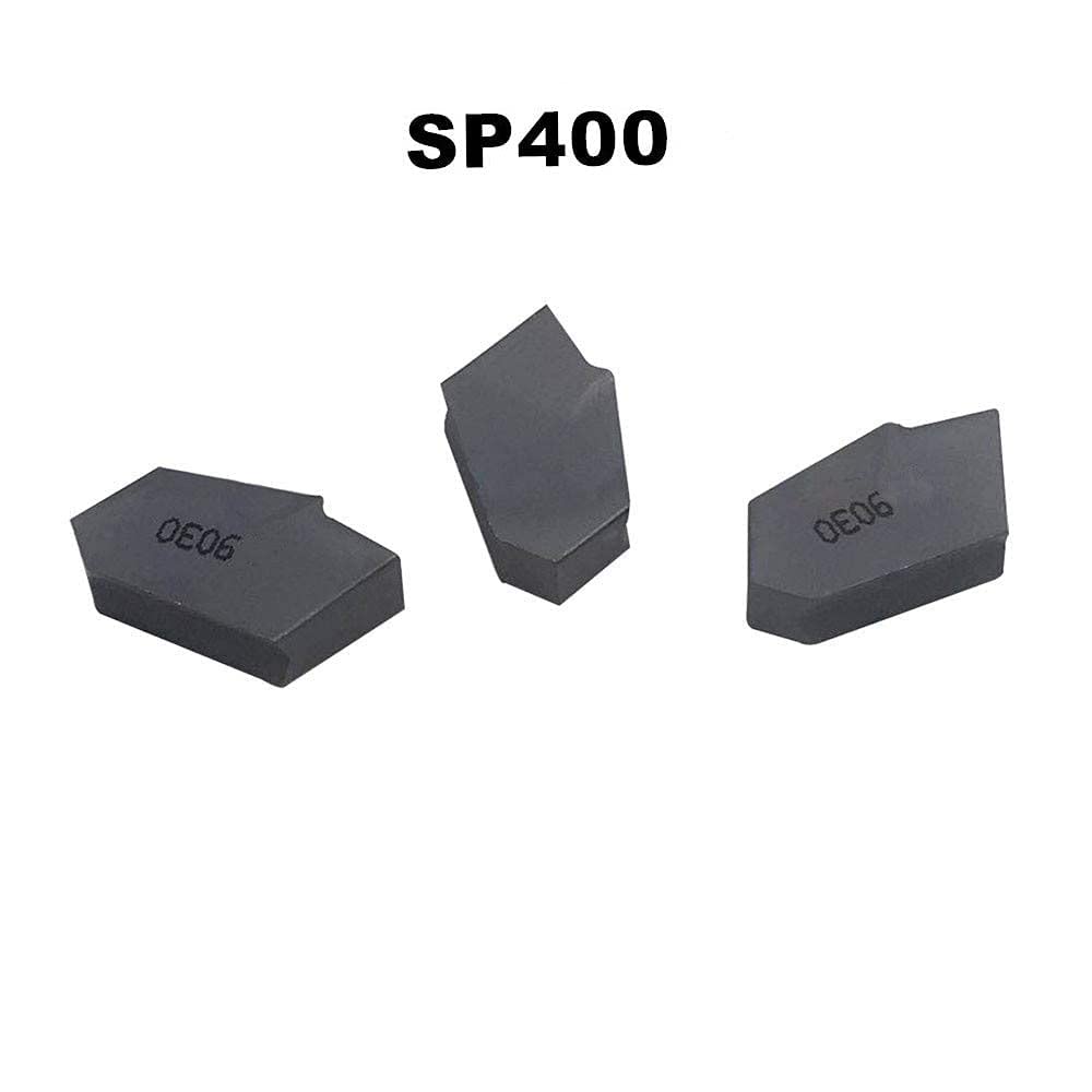 GBJ SP400 Purple GTN-4 4mm Slotted Carbide Inserts for Parting & Grooving - High Precision Metal Lathe Turning Tools for CNC & Manual Machining - Perfect for Stainless Steel, Aluminum & Alloy Workpieces
