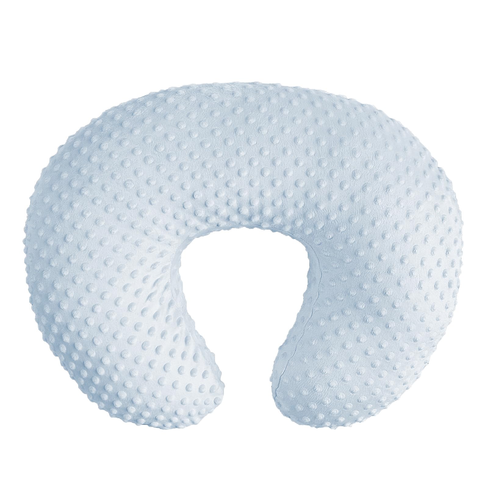 OWLOWLA Nursing Cover & Breastfeeding Pillow Slipcover - Soft Baby Blue Nursing Pillow Cover for Boys & Girls - Perfect for Comfortable & Discreet Breastfeeding at Home or On-the-Go