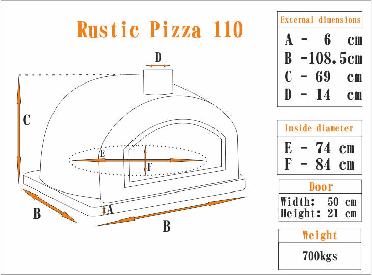 Premium Rustic Pizzaioli Wood-Fired Pizza Oven - Best Selling Outdoor Pizza Maker for Backyard, Patio & Camping - Perfect for Authentic Italian Pizza, Bread & Roasting
