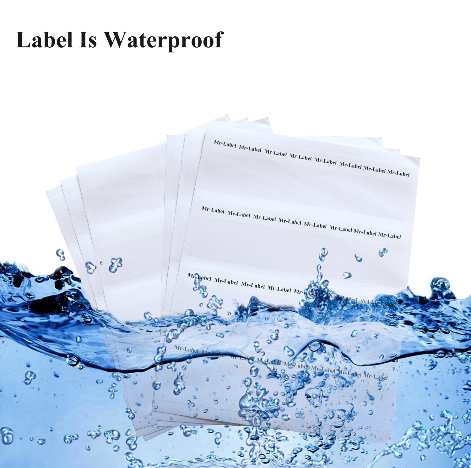 Mr-Label Self-Laminating Cable Labels for Wire Marking - 800 Labels (25 Sheets) - Compatible with Laser Printers - Durable White Wire Organizers for Office, Data Center & Home Electrical Organization