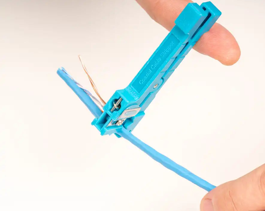 Compact Fiber Slitter and Ring Tool for 0-0.250 OD - Precision Fiber Optic Cable Cutting & Stripping Tool - Ideal for Network Installations & Telecom Repairs
