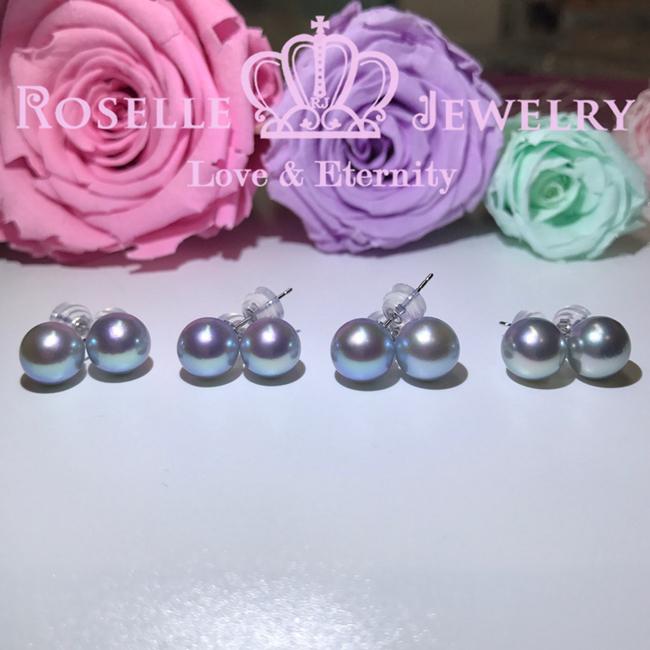 Tsukihana™ Akoya Pearl Stud Earrings 18K White Gold – Classic Elegance for Weddings, Parties & Special Occasions