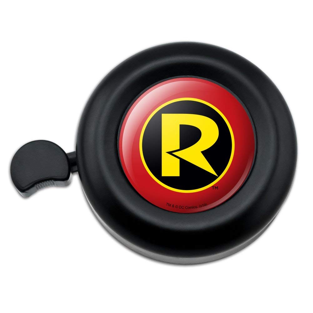 Batman Robin Logo Bike Bell - Superhero-Themed Bicycle Handlebar Bell for Kids & Adults - Perfect for Comic Fans, Cycling Safety, and Bike Accessories