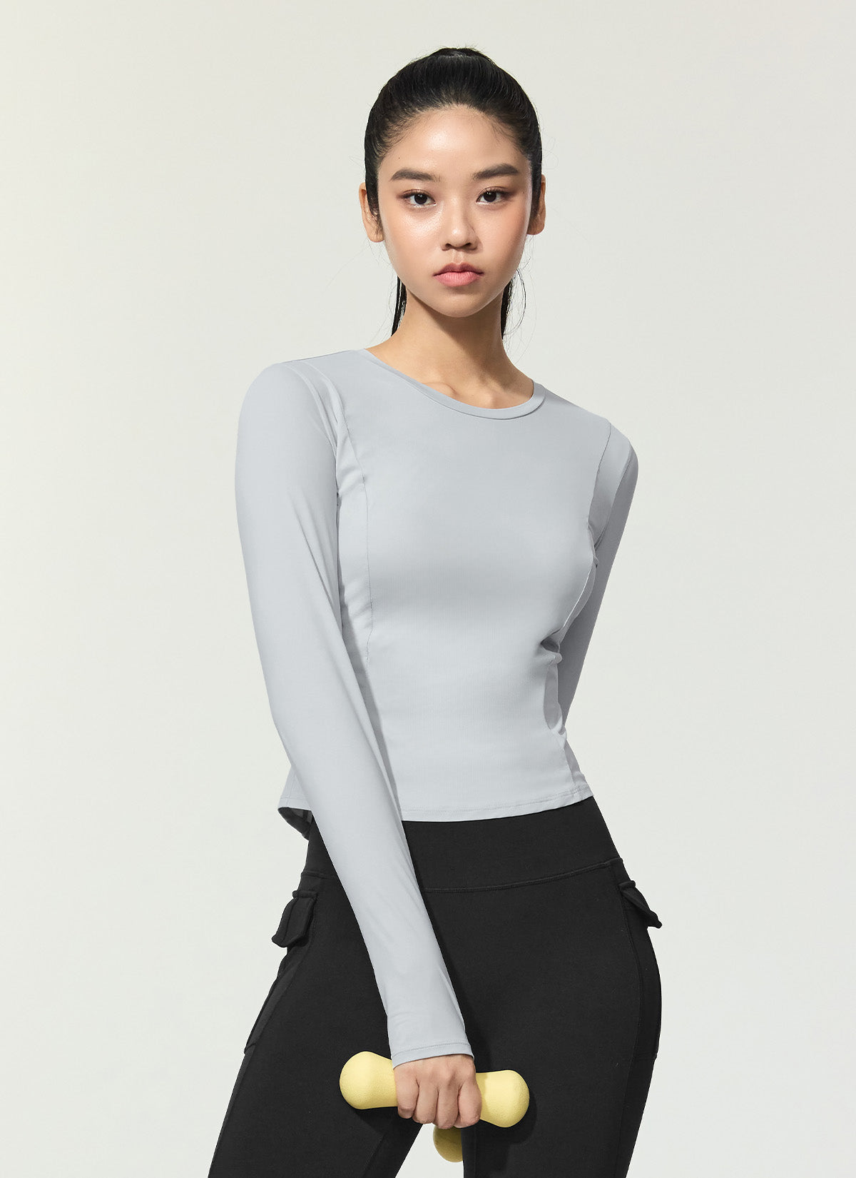 Breathable Cooling Princess Finger Hole Long Sleeve Shirt - Perfect for Yoga, Running & Outdoor Activities