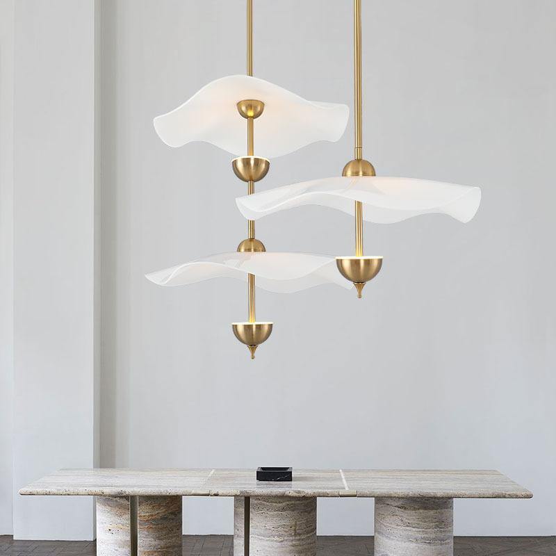 Envolee Double Biscuit Pendant Light - Modern Industrial Ceiling Fixture for Kitchen Island, Dining Room & Bar Lighting - Dimmable Vintage Edison Bulb Chandelier