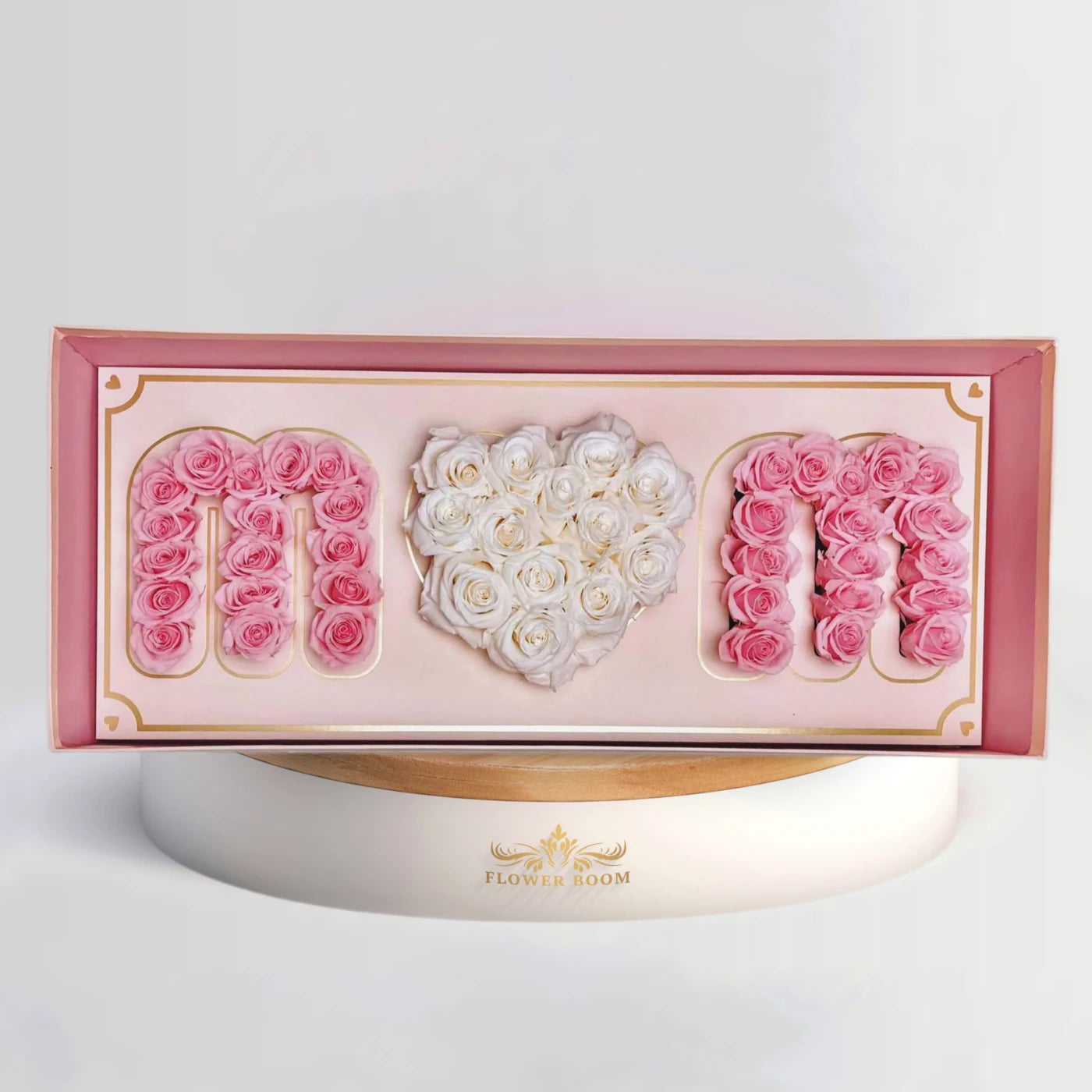 Elegant Rose Gift Box for Mom - Perfect for Mother's Day, Birthday & Anniversary Presents | Thoughtful Floral Keepsake for Special Occasions
