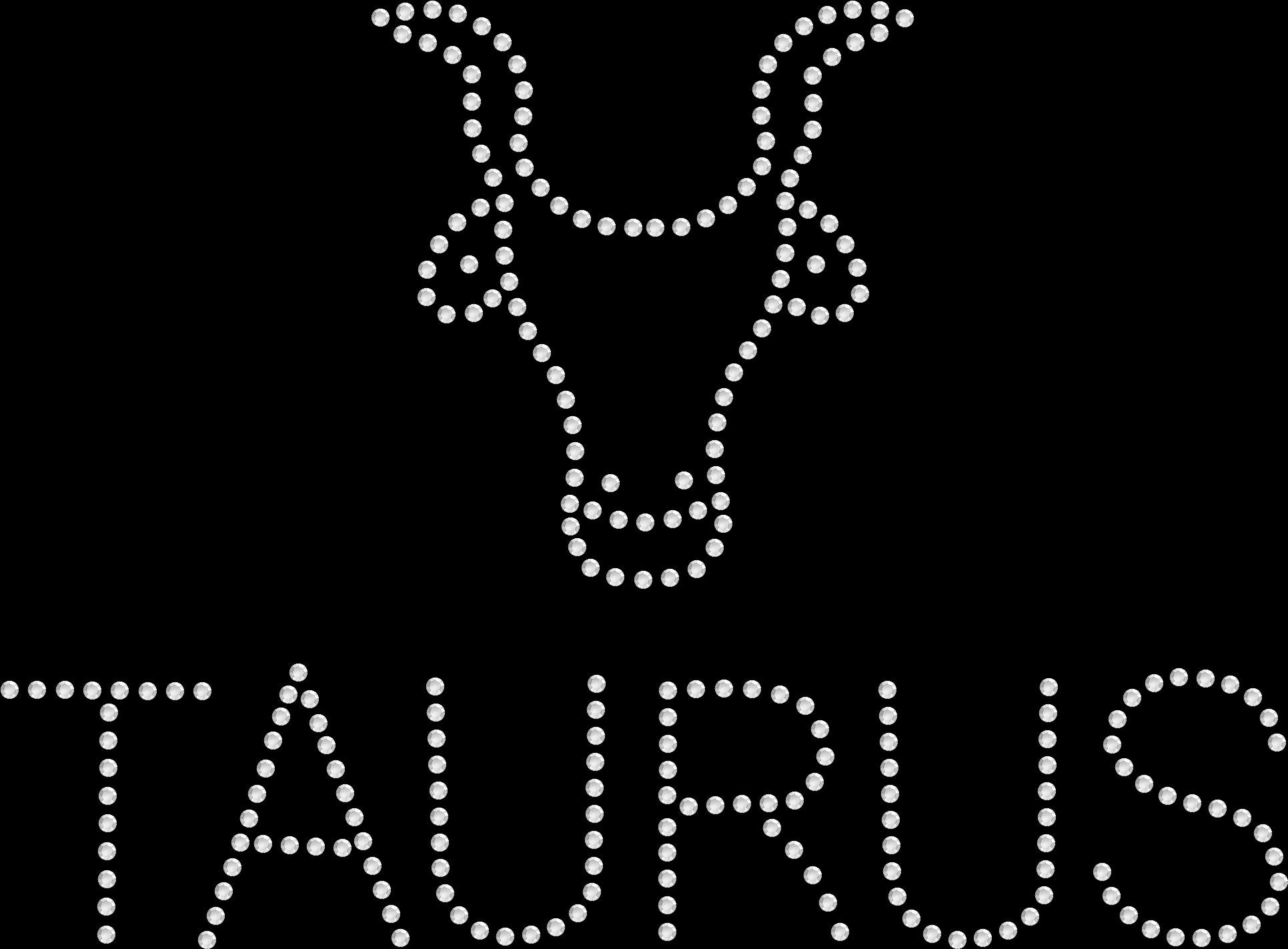 Rhinestone Bling Iron On Transfer for Taurus Zodiac - DIY Sparkle Decal for T-Shirts, Hoodies & Bags | Perfect for Birthday Gifts, Cosplay & Fashion DIY Projects