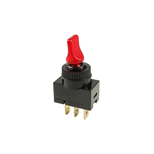 NTE Electronics SPST ON-OFF Toggle Switch (Pack of 50) - 54-572-L for Industrial Control Panels, Automotive Wiring & Electronic Projects