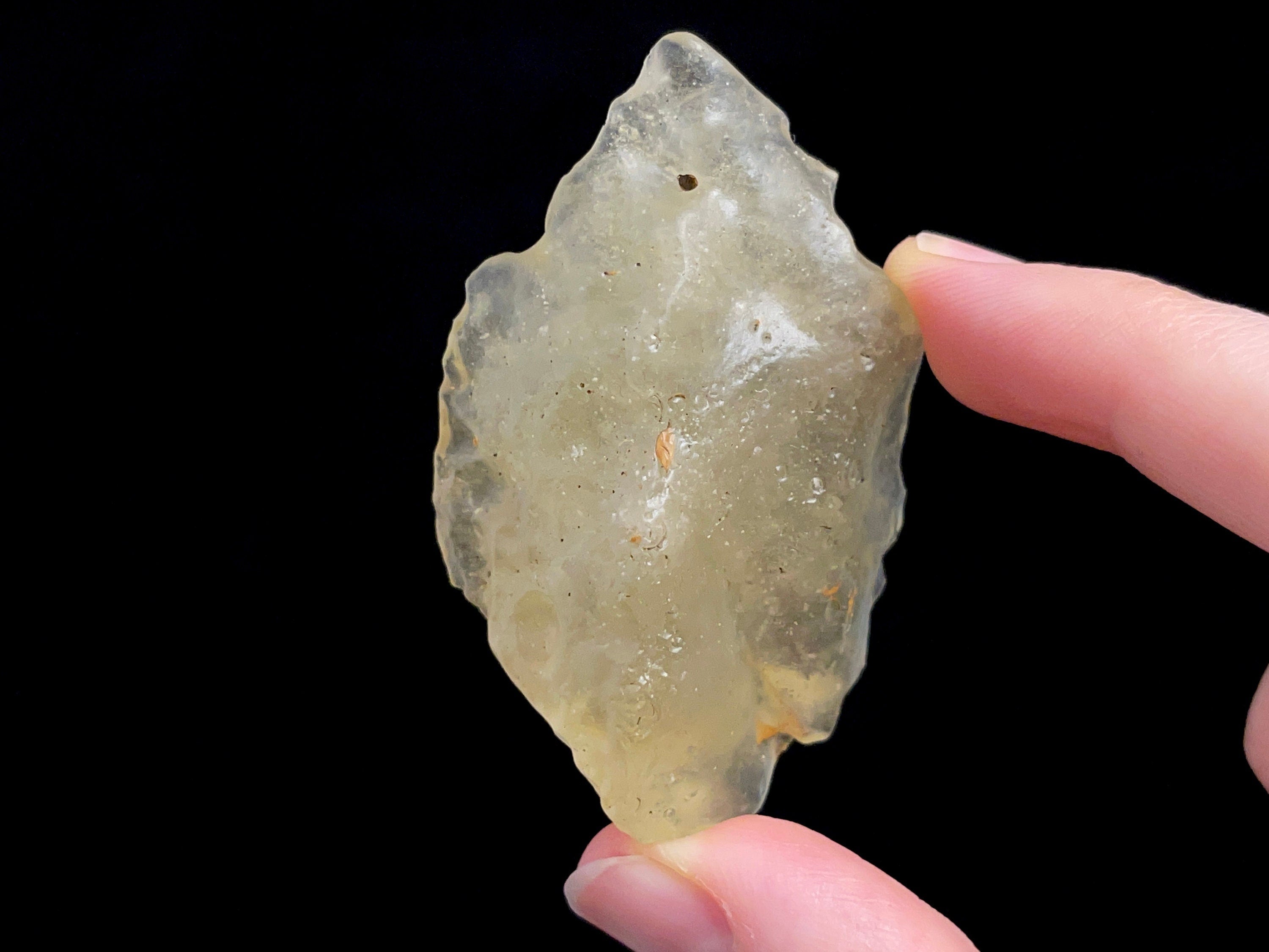 Libyan Desert Glass Raw Crystal - Rare 2A Grade Large 34.2g Metaphysical Healing Stone | Collectible Mineral Specimen for Meditation, Energy Work & Spiritual Healing