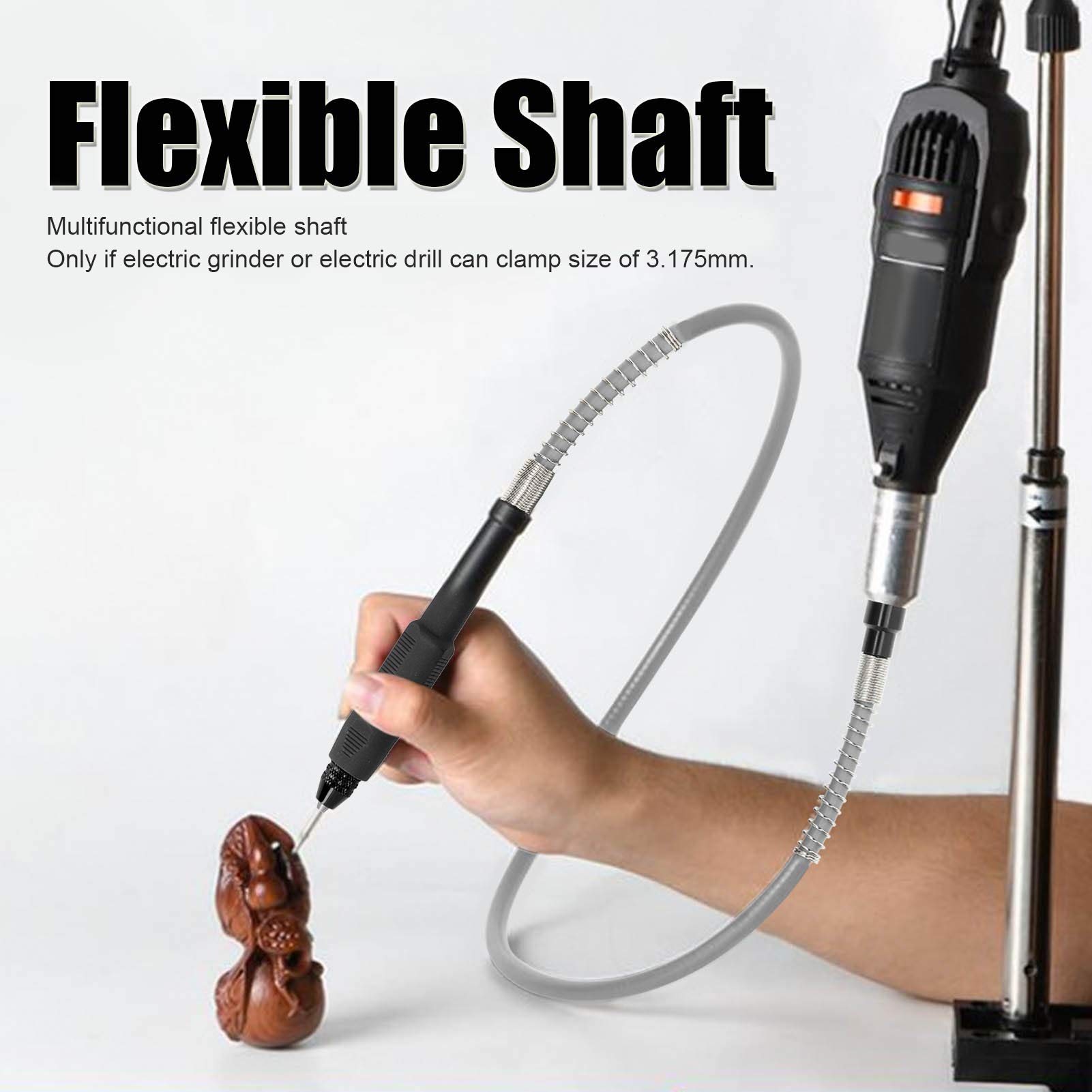 Universal Flexible Shaft for Power Tools - Durable Aluminum Alloy & Plastic Fitting with High Hardness & Flexibility - Compatible with Electric Grinders - Perfect for DIY, Garden, Home & Factory Use
