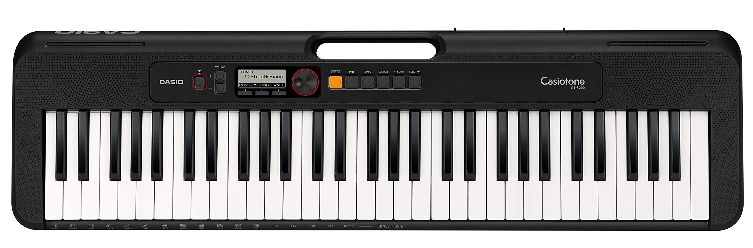 Casio CT-S200BK 61-Key Portable Keyboard with Stand, Headphones & Accessories - Premium Digital Piano for Beginners & Home Practice (Black) | Perfect for Music Lessons, Studio Recording & Live Performances