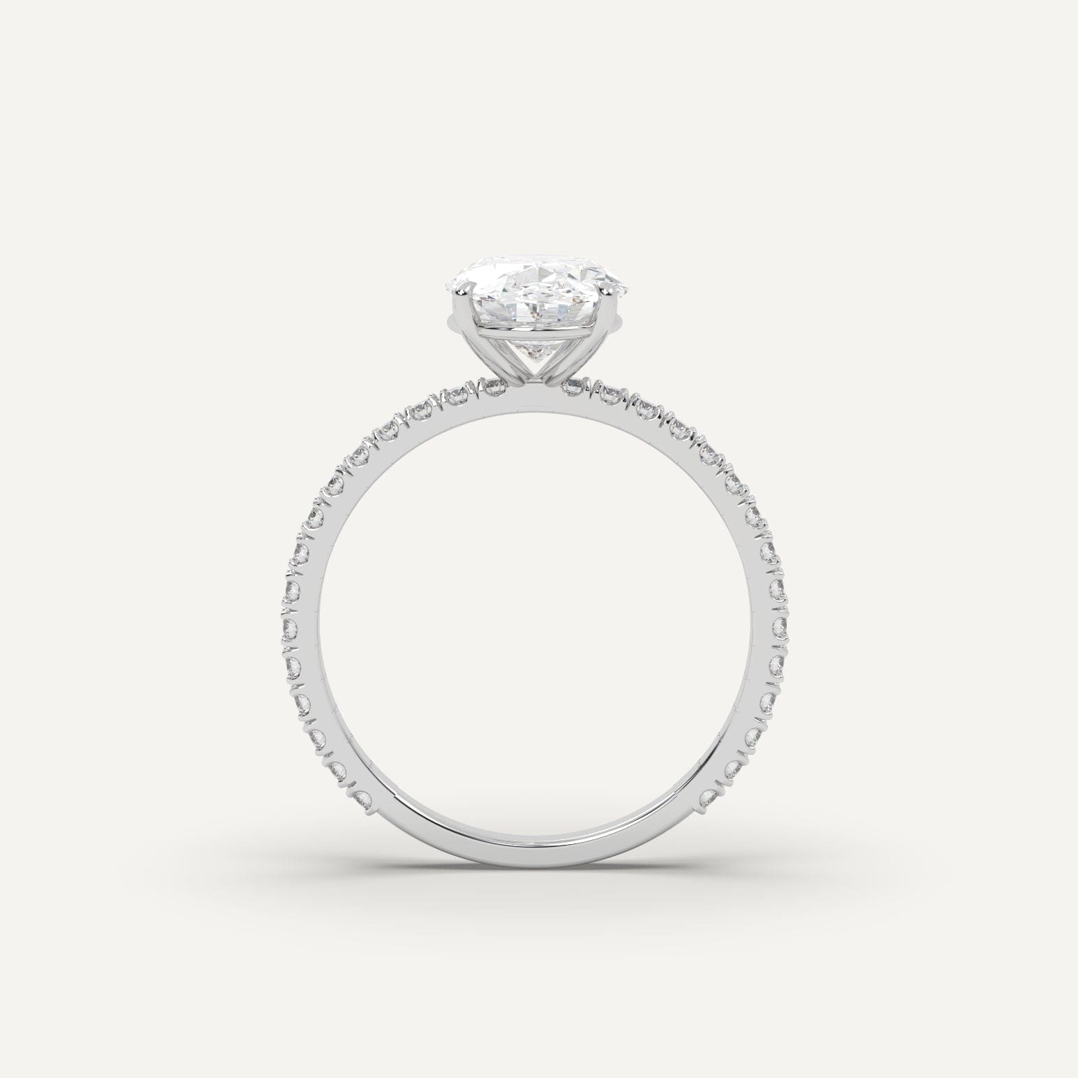 2 Carat Oval Cut Diamond Engagement Ring for Women - Elegant Solitaire Wedding Band, Perfect for Proposals, Anniversaries & Special Occasions