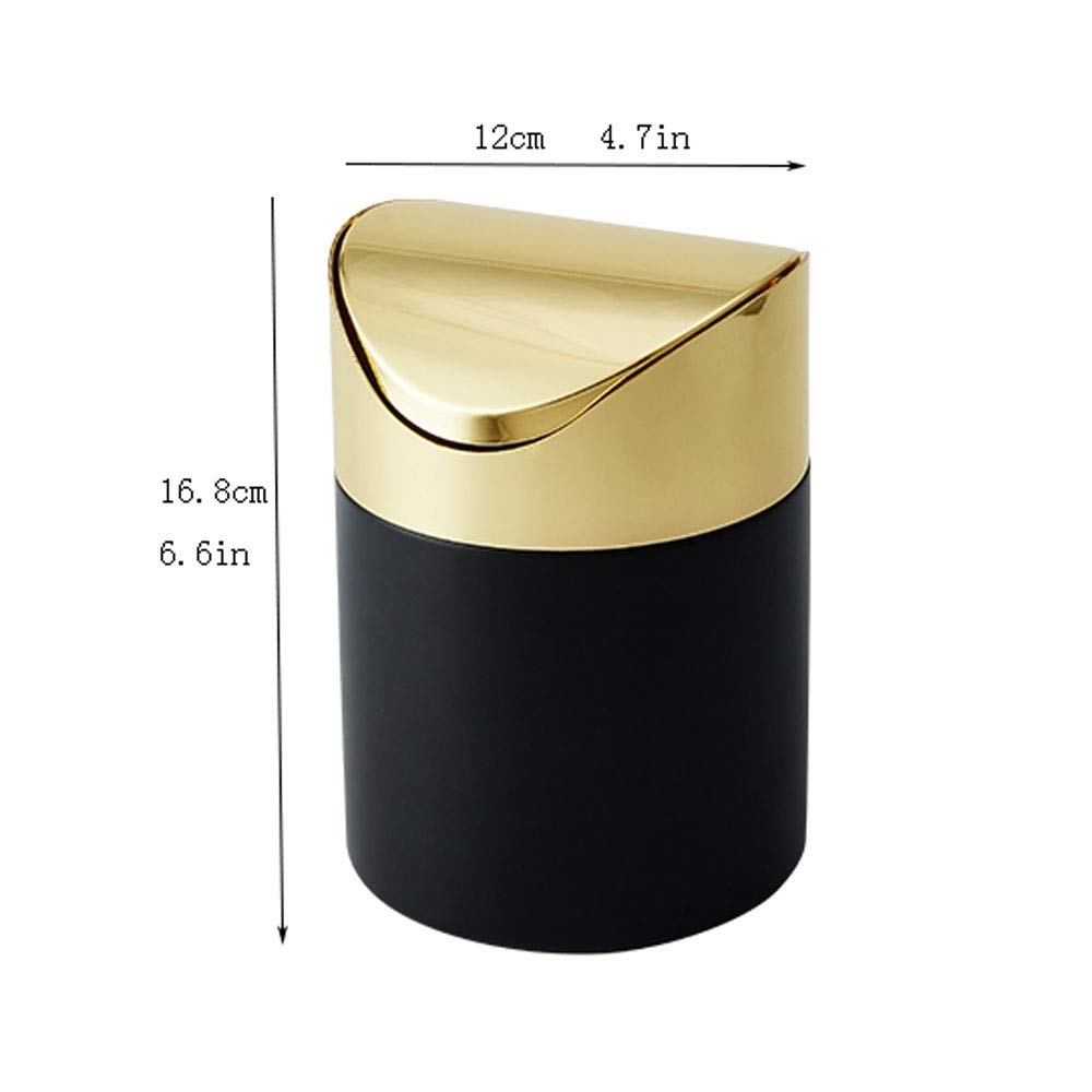 Stainless Steel Round Trash Can with Foot Pedal Lid - 5L Small Bathroom & Kitchen Garbage Bin for Home, Office, Dorm - Odor-Proof Removable Inner Bucket for Easy Cleaning & Recycling