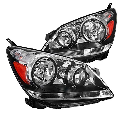 Honda Odyssey Replacement Crystal Clear Headlights - Pair (Left + Right) for Improved Night Visibility & Safety - Perfect for Daily Commute, Road Trips & Night Driving