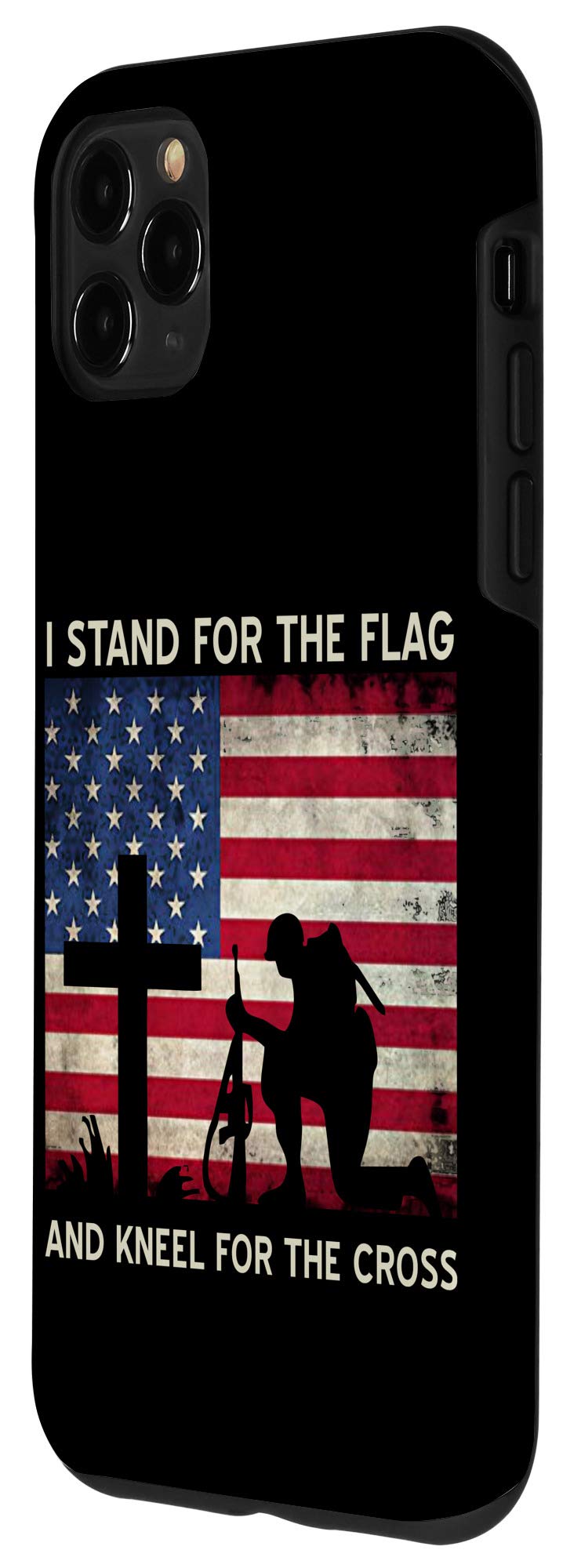 iPhone 11 Pro Max Protective Case - Patriotic Cross Design | Durable Slim Fit Cover for iPhone 11 Pro Max | Perfect Gift for Veterans, Military & Patriotic Americans | Ideal for Daily Use, Travel & Special Occasions