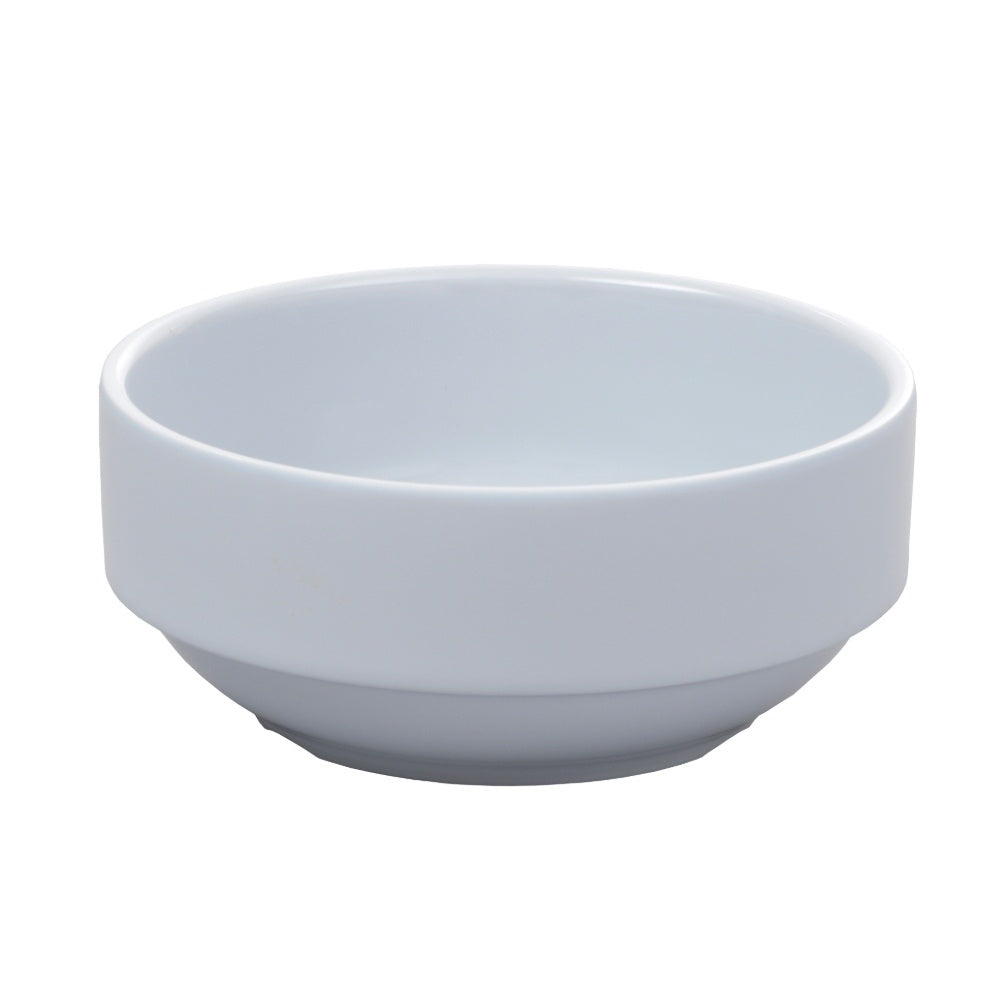 Arcata 990964 White Melamine Soup Cup - 7.8 oz (Case of 6) - Durable & Lightweight Bowls for Soup, Cereal, or Dessert - Perfect for Restaurants, Cafes, and Home Use